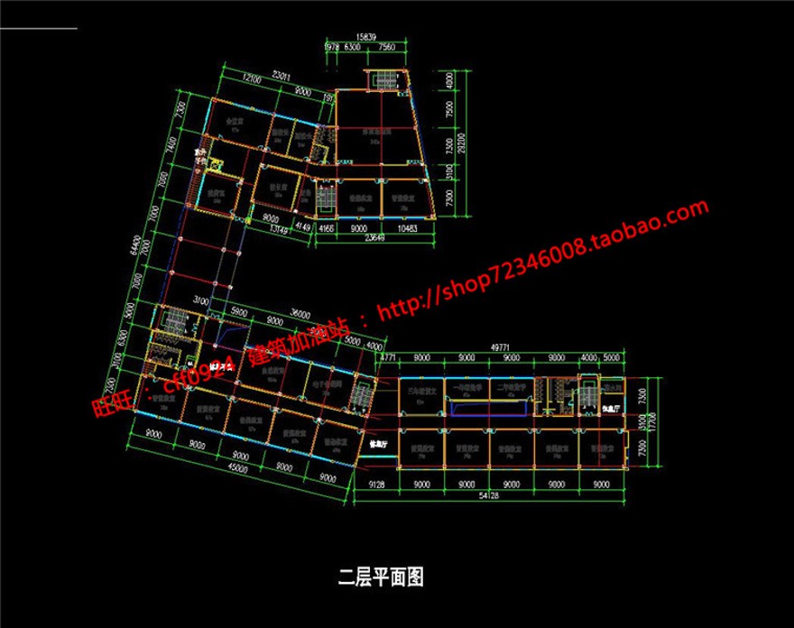 班小学建筑方案设计cad总图平立面su模型