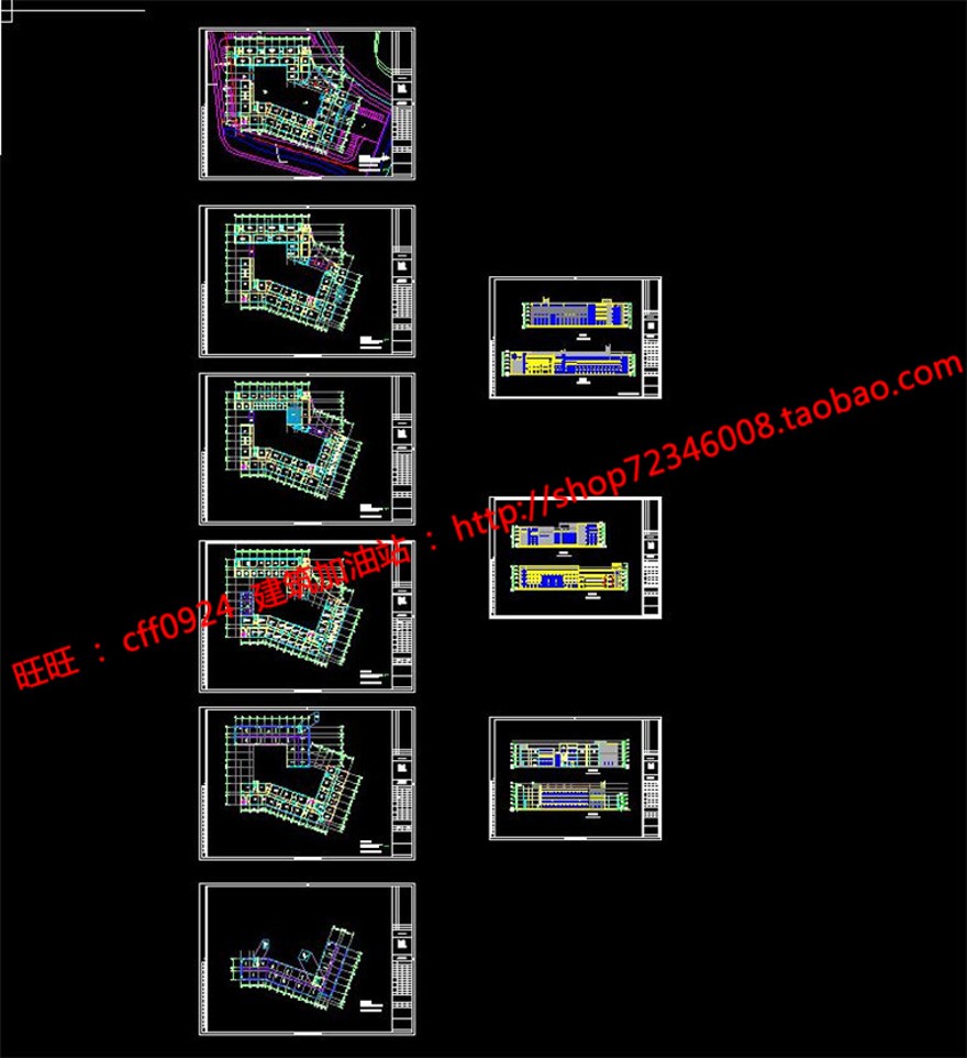 教育建筑教学楼cad图纸总图平立剖效果图设计说明