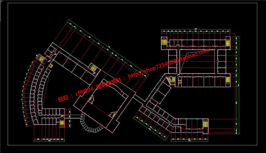 音乐教学楼教学楼建筑方案设计cad总图平面文本37页