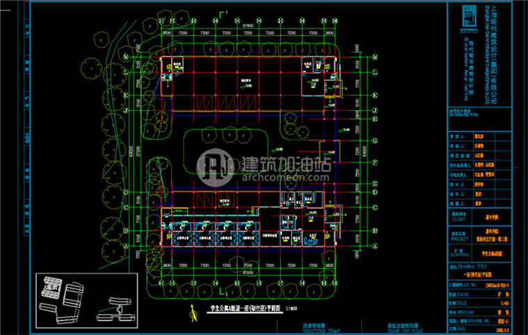 建筑图纸250大学学校建筑/教学楼/活动中心su模型+cad图纸+效果图