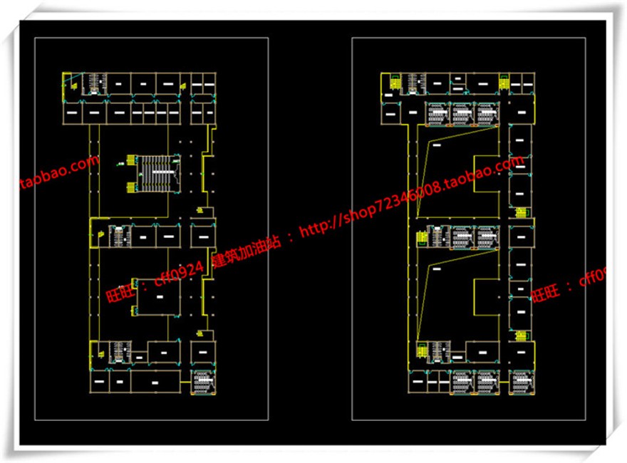 建筑图纸255上海一村中小学/学校建筑设计cad图纸+su模型