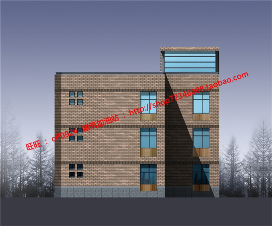 学校高校园区规划方案设计cad图纸su模型文本jpg效果图