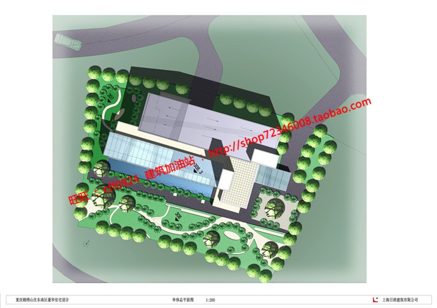 山地住宅商业别墅豪华现代风建筑风格建筑方案设计cad图纸效果图