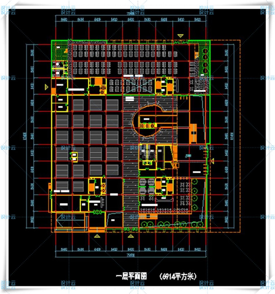 完整大学图书中心全套文本+cad施工图+su模型建筑设计