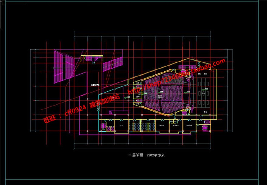 现代风大学生活动中心经典建筑方案cad图纸效果图文本