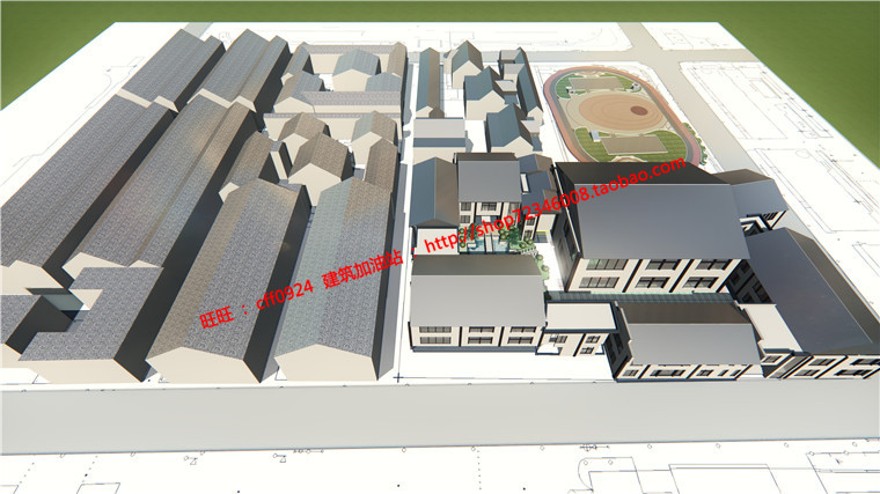 游客活动中心接待中心方案设计cad图纸su模型展板psd建筑资源