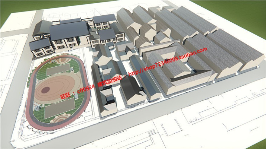 游客活动中心接待中心方案设计cad图纸su模型展板psd建筑资源