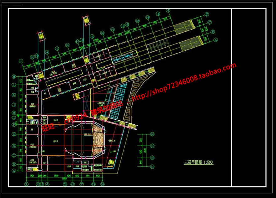 规模化活动中心城市规划设计建筑方案设计cad图纸+su模型+效果图