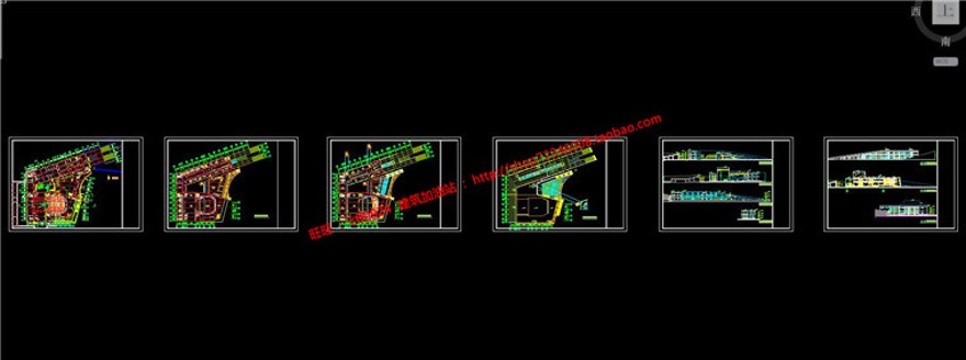 规模化活动中心城市规划设计建筑方案设计cad图纸+su模型+效果图