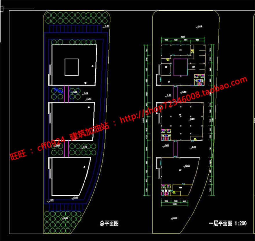 青少年活动中心建筑方案设计cad图纸su模型效果图