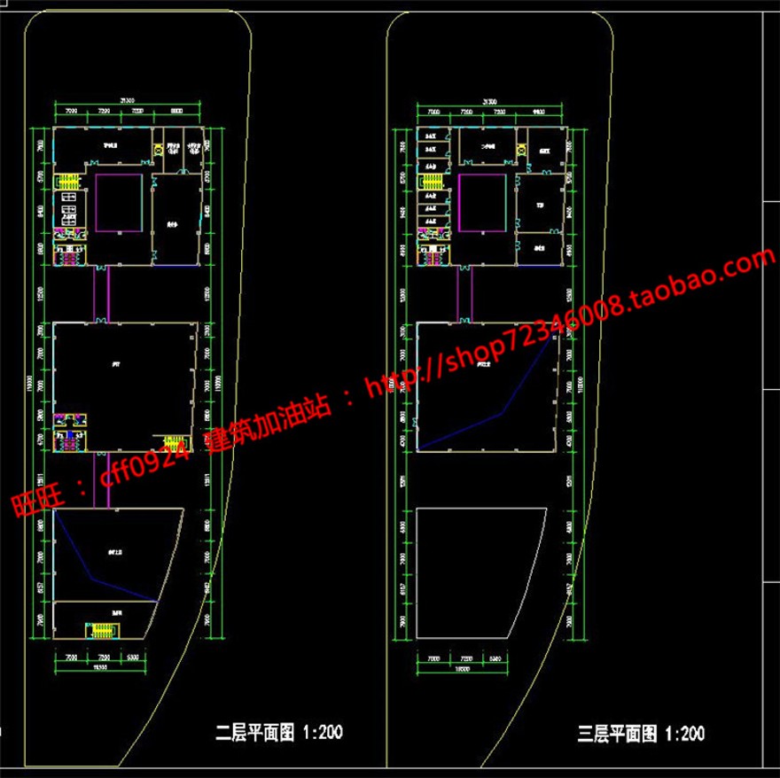 青少年活动中心建筑方案设计cad图纸su模型效果图