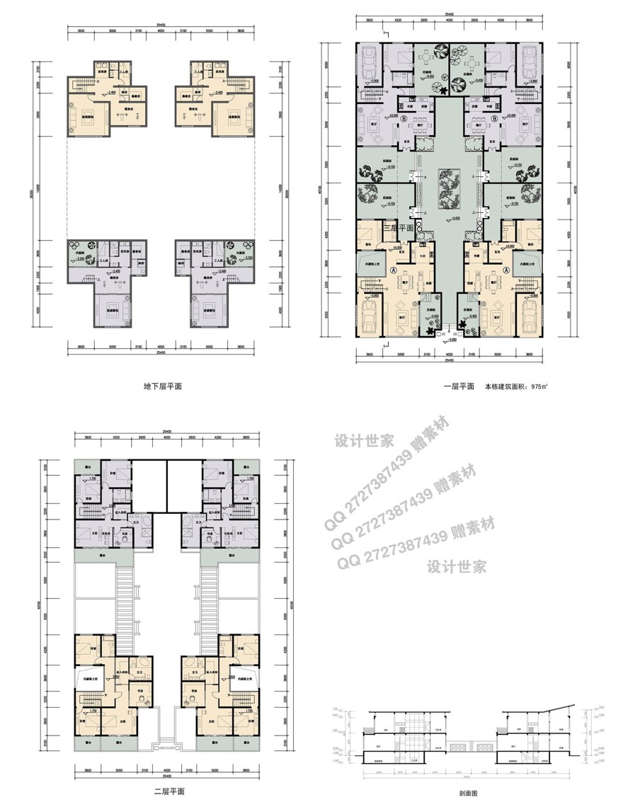 水石院/商业别墅/低多层小高层住宅/花园洋房住宅/建筑设计方案/户设计资源设计资源设计资源