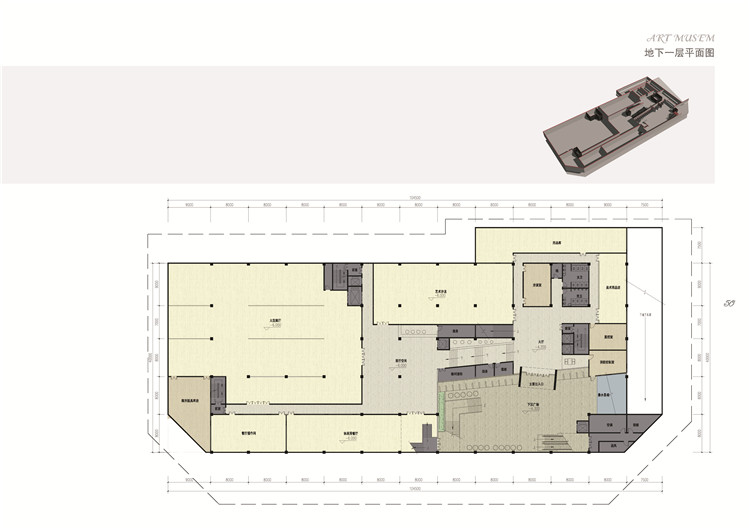 文本-美术馆博物展览馆设计高清文本平立剖分析效果图