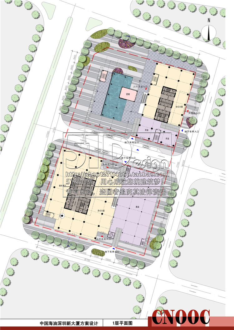 文本-办公楼塔楼超高层住宅建筑设计建筑景观规划资料效果图平面立面剖面设计资源设计资源设计资源