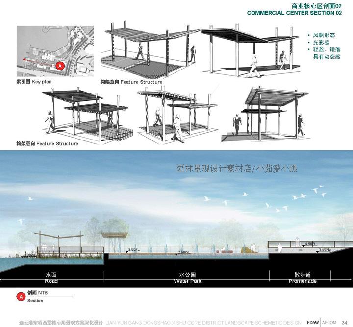 文本_22AECOM易道资料滨水公园景观河道平面效果图景观方案文本设计