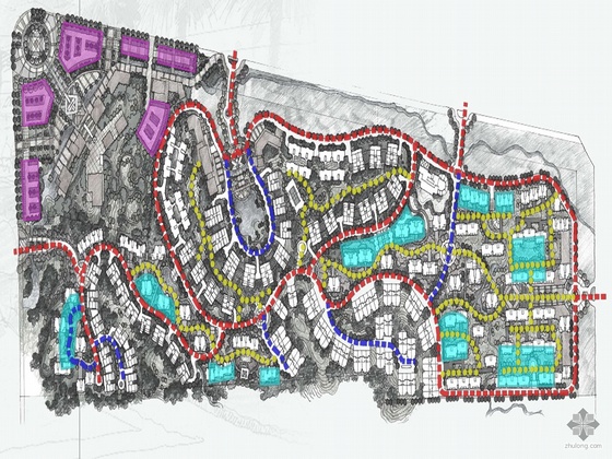 方案文本_成都某城山地住宅商业别墅规划及建筑方案文本(HOOP美国某设计