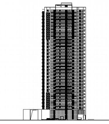 某三十层商住楼建筑施工图（带入户花园）