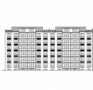 方案文本_济源某小区六层单元式住宅楼建筑施工图