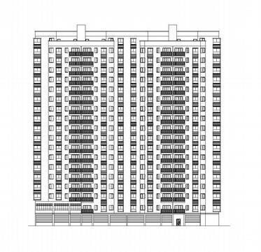 方案文本_湖北某十九层一梯四、塔式住宅建筑施工图纸(底层架空设计资源设计资源设计资源