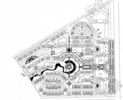 方案文本_长春某阳光住宅区规划总平面图