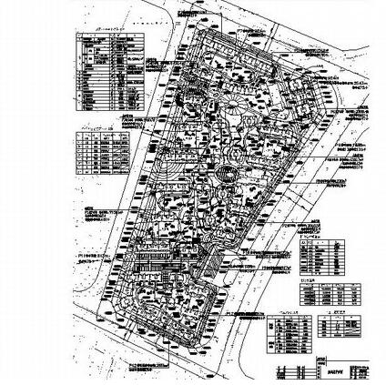 方案文本_江苏连云港某用地小区住宅规划总平面图