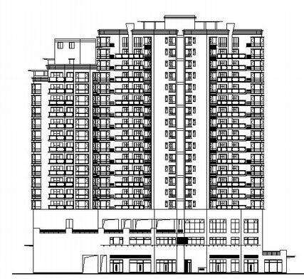 方案文本_深圳南山区某十八层底商、顶层复式高层住宅住宅楼建筑施工设计资源设计资源设计资源