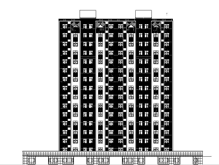 方案文本_陕西高层住宅框架剪力墙结构住宅建筑施工图（有全专业）