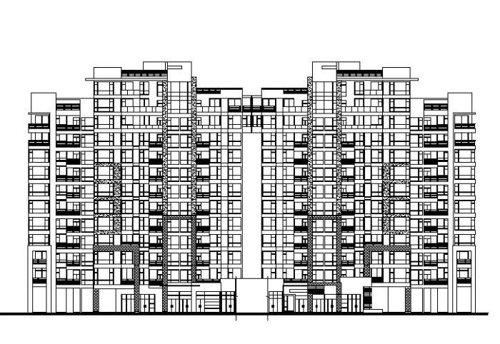 方案文本_广州万科四季花园高层住宅住宅区建筑施工图