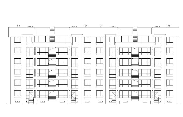 某六层坡屋顶（顶层复式）住宅建筑施工图