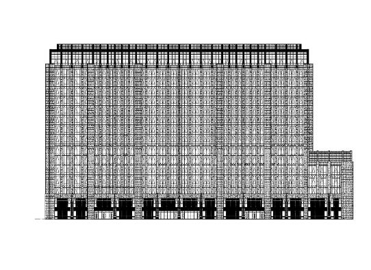 方案文本_浙江杭州九茂大厦高层住宅老年公寓改造建筑施工图（CAD）