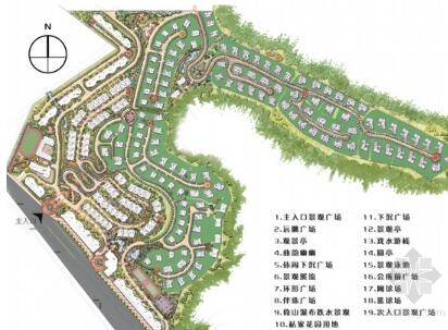 方案文本_重庆山地住宅花园小区景观设计方案