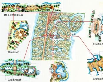 国际高尔夫商业别墅区园林扩初设计方案