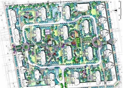 方案文本_杭州现代风简约及江南传统韵味高档住宅区景观设计方案