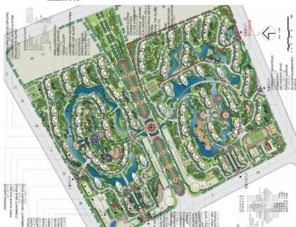 方案文本_武汉现代风自然风格住宅小区景观设计方案（有CAD）