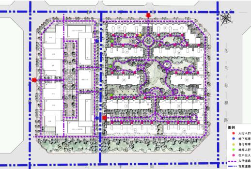 方案文本_内蒙古古典气质商住两用住宅区景观规划方案