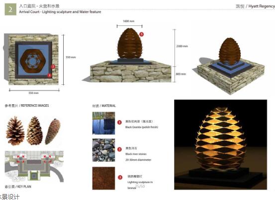 口鸿洲新城入口景观方案修改二设计资源pdf