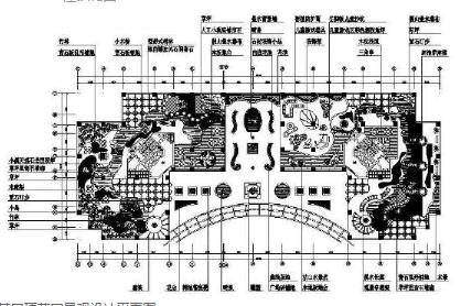 某屋顶花园景观设计平面图