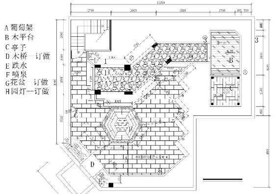 设计合集资源包-屋顶花园CAD施工图（11）