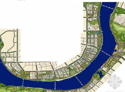 方案文本_湖南滨江城市规划设计观光带公共空间建筑景观景观设计方案