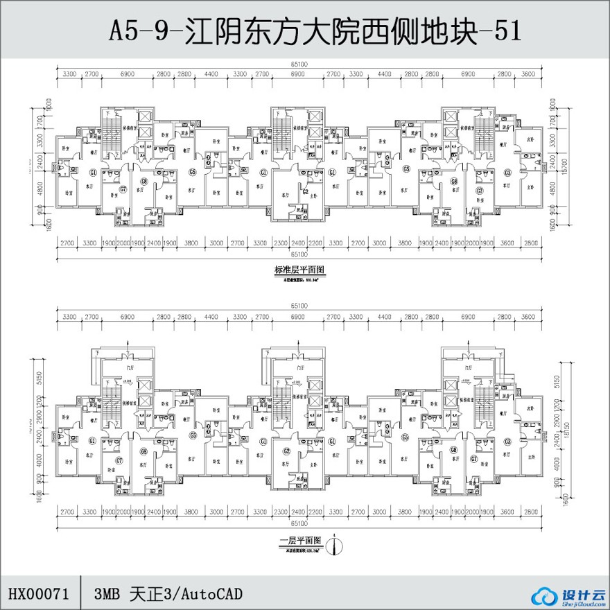 -长春汉森高新景观建筑规划项目-51-CAD方案平面图/立剖面图/施工图系列