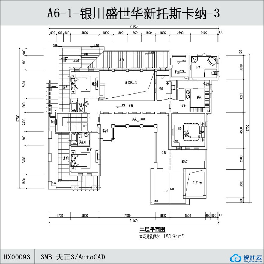 -银川盛世华新托斯卡纳-3-CAD方案平面图/立剖面图/施工图系列