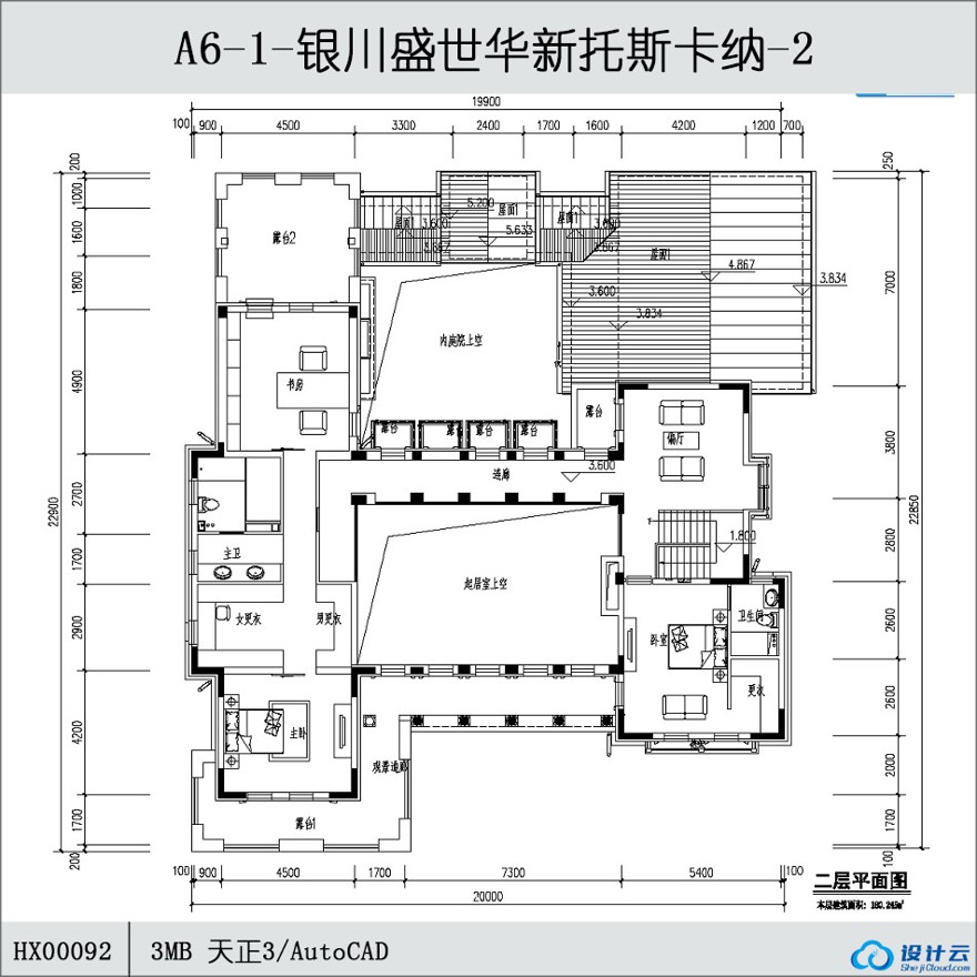 -银川盛世华新托斯卡纳-2-CAD方案平面图/立剖面图/施工图系列