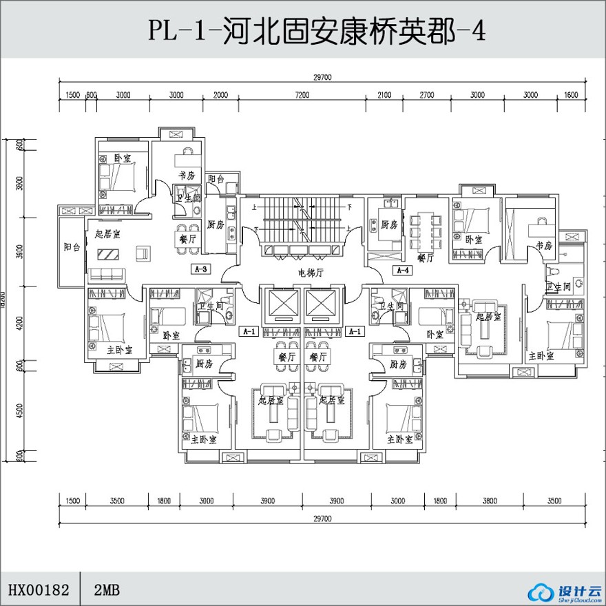 -河北固安康桥英郡-5.6.cad图纸CAD方案平面图/立剖面图/施工图系列