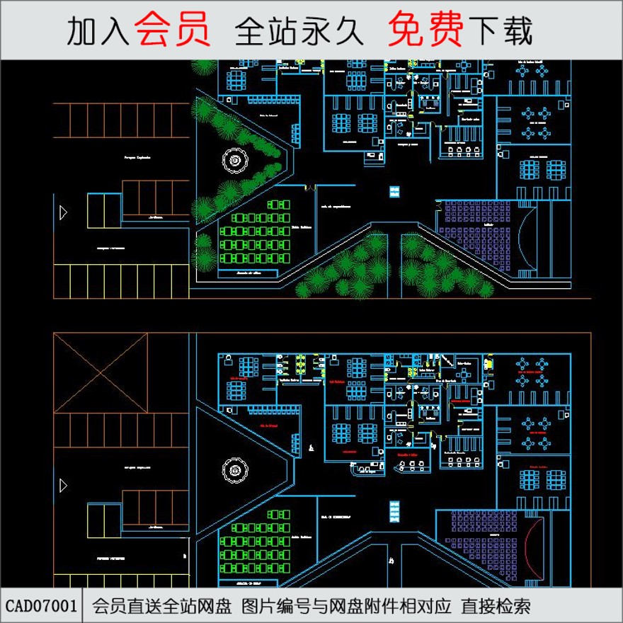 学校cad-CAD方案平面图/立剖面图/施工图系列