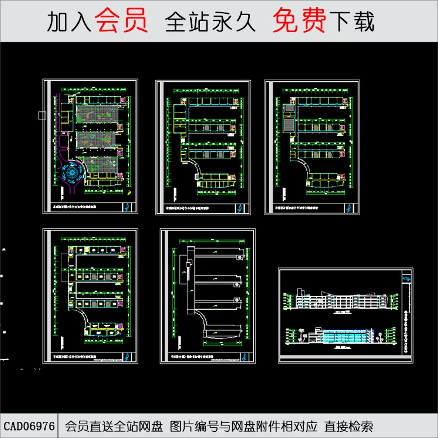 36班小学-CAD方案平面图/立剖面图/施工图系列