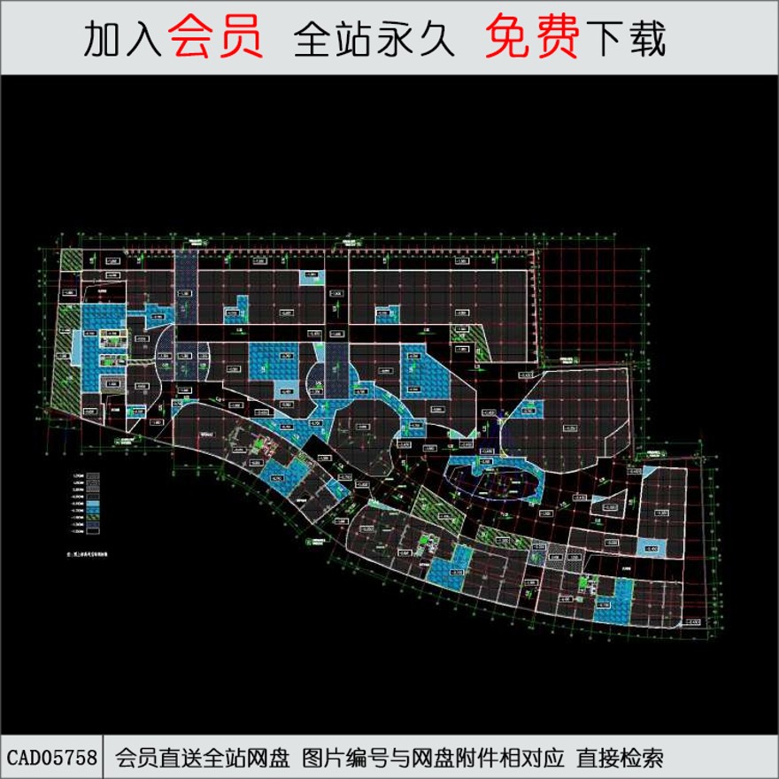 CAD30-1板降板图-CAD方案平面图/立剖面图/施工图系列