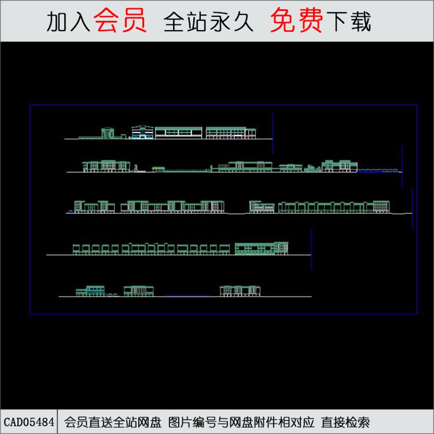 CAD特色住宅建筑立面.DWG-CAD方案平面图/立剖面图/施工图系列