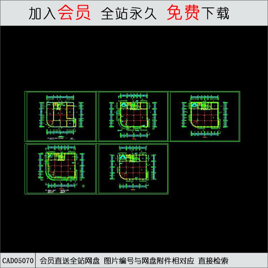 CAD住宅-CAD方案平面图/立剖面图/施工图系列