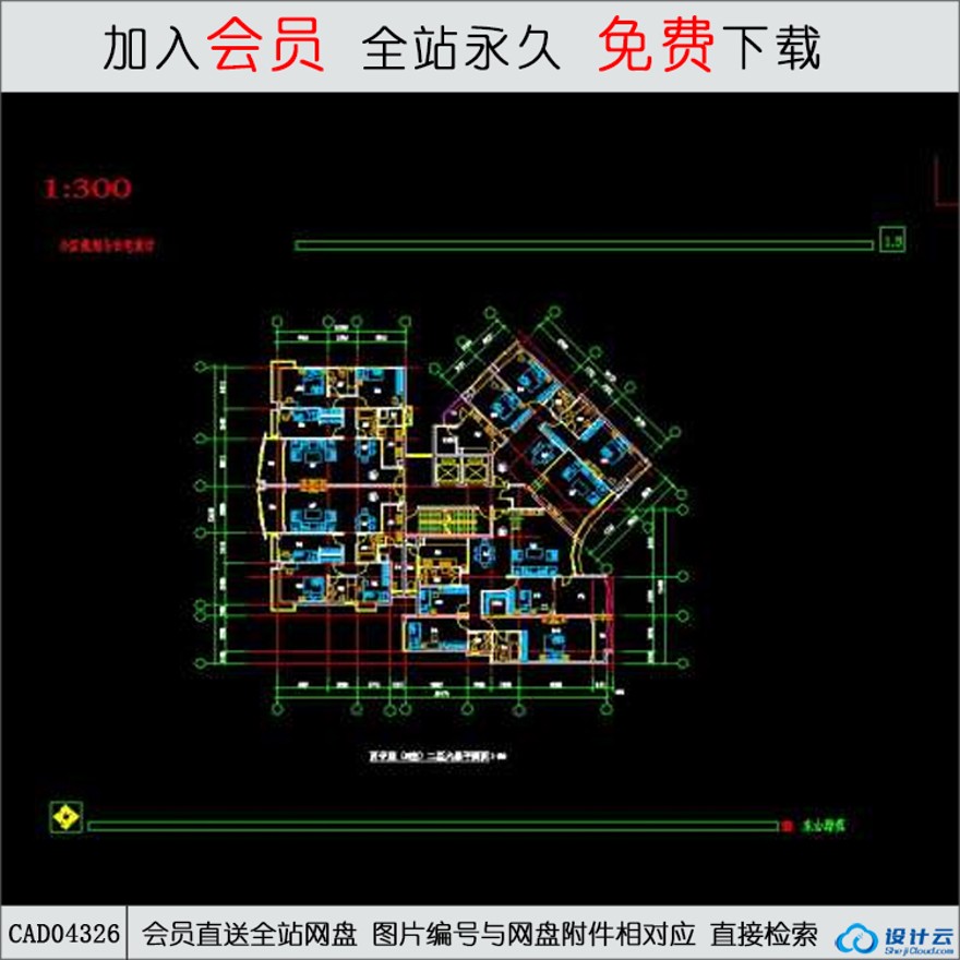 CAD东山雅筑-CAD方案平面图/立剖面图/施工图系列