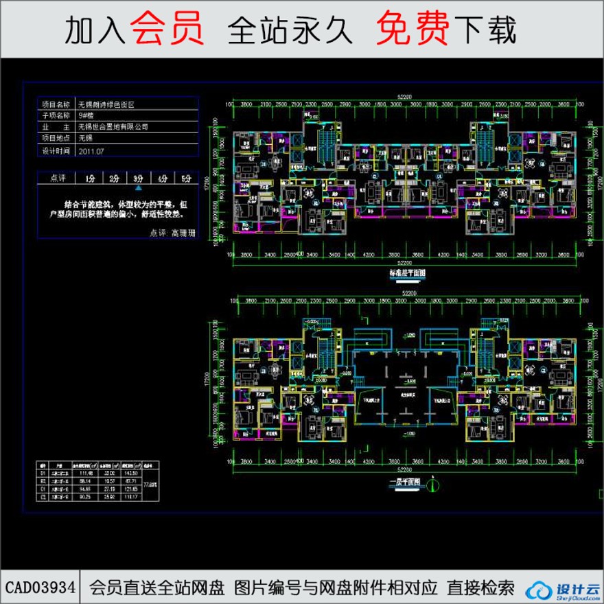 CAD无锡朗诗绿色街区-住宅-CAD方案平面图/立剖面图/施工图系列